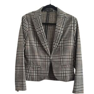 Amanda & Chelsea Multicolor Plaid Blazer Business Casual